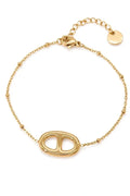 Bracelet Maille Marine – Élégance Dorée