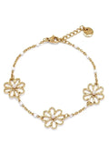 Bracelet Fleurs Perlées – Douceur & Féminité
