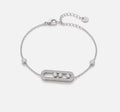 Bracelet Strass Trois Pierres acier inoxydable – Élégance & Éclat