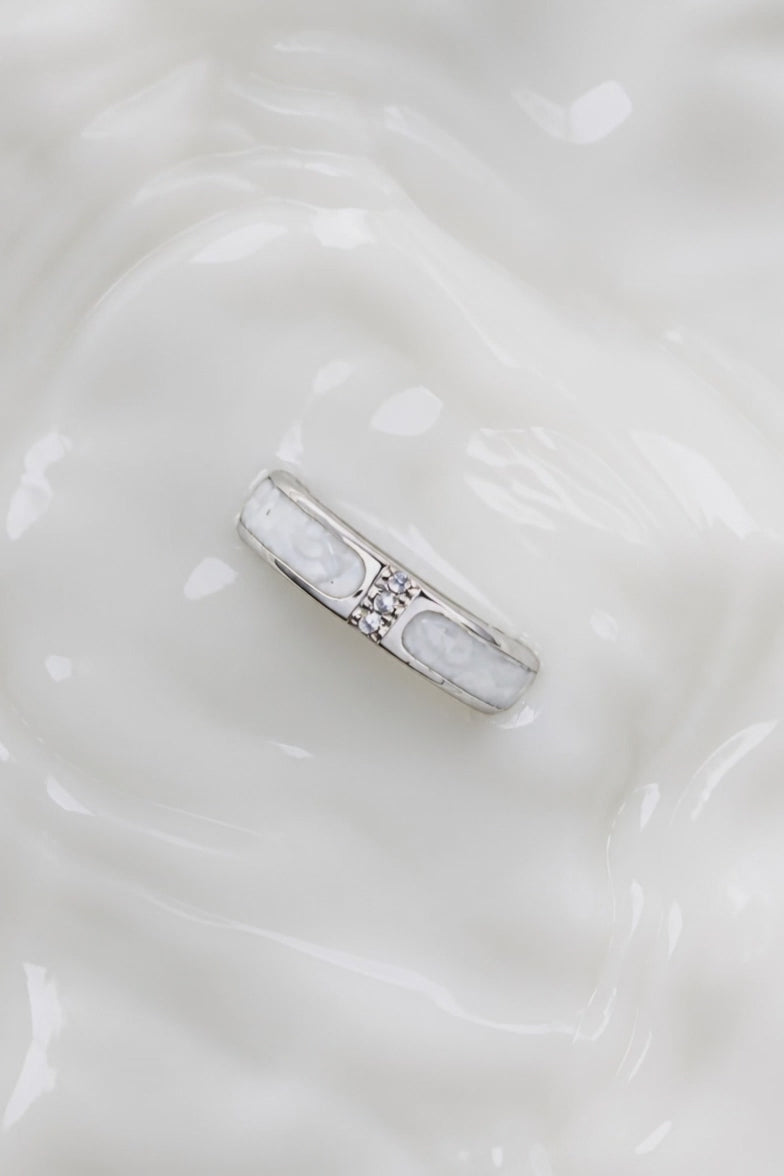Bague ajustable en argent 925 LUNA