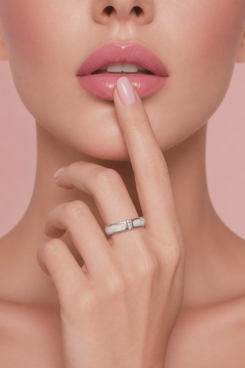 Bague ajustable en argent 925 LUNA