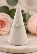 Bague moissanite en argent 925
