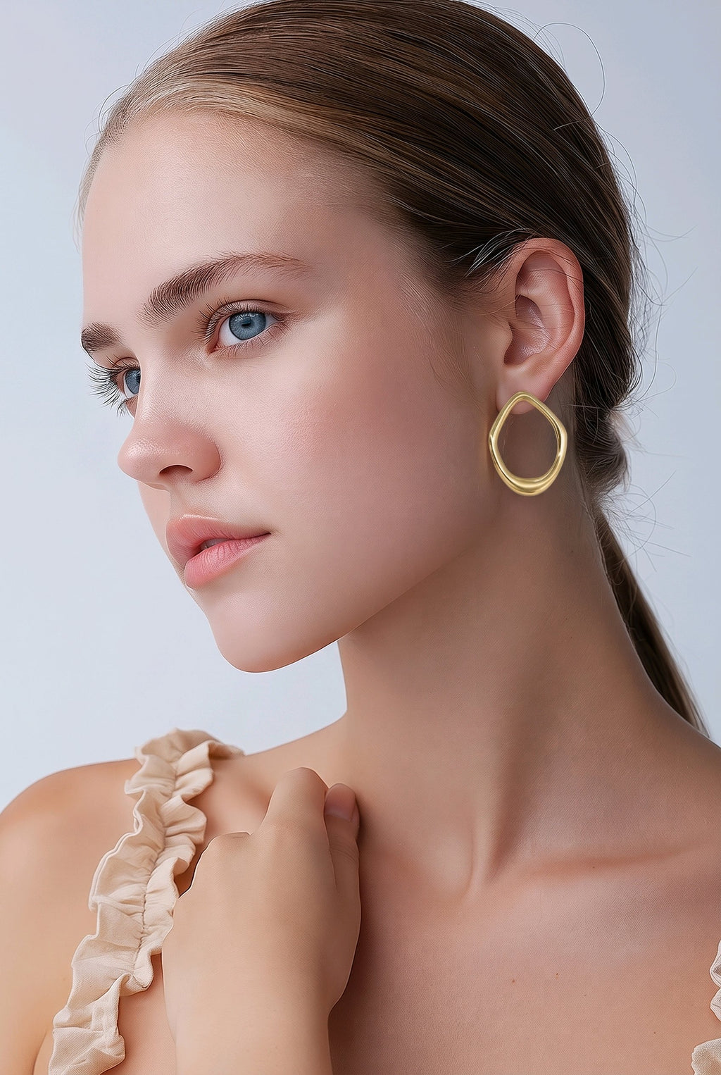 Boucles d’Oreilles Goutte Moderne – Acier Inoxydable