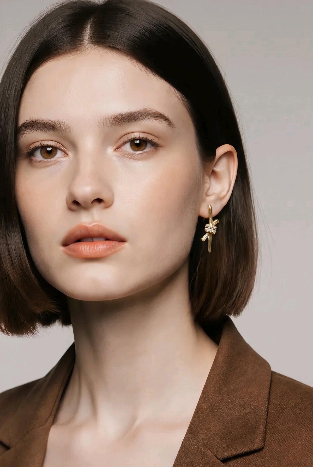 Boucles d’oreilles Nœud Noué Acier Inoxydable