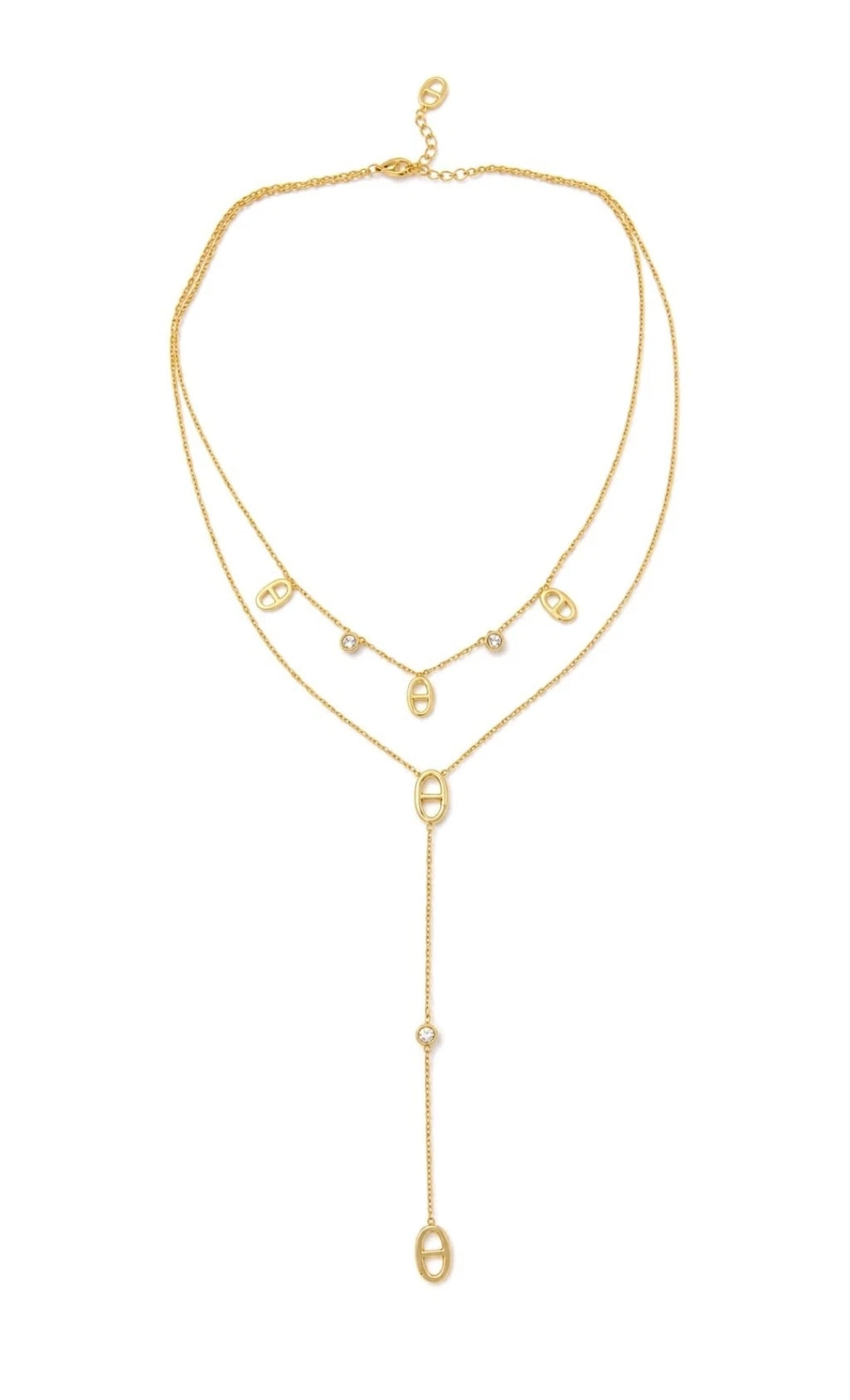 Collier Double Rang Maille Marine – Élégance Tendance acier inoxydable
