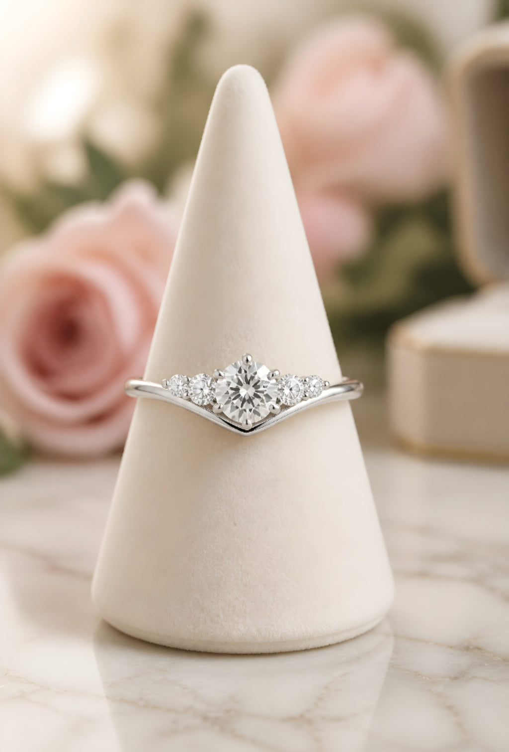 Bague moissanites en argent 925