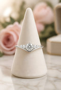 Bague moissanites en argent 925
