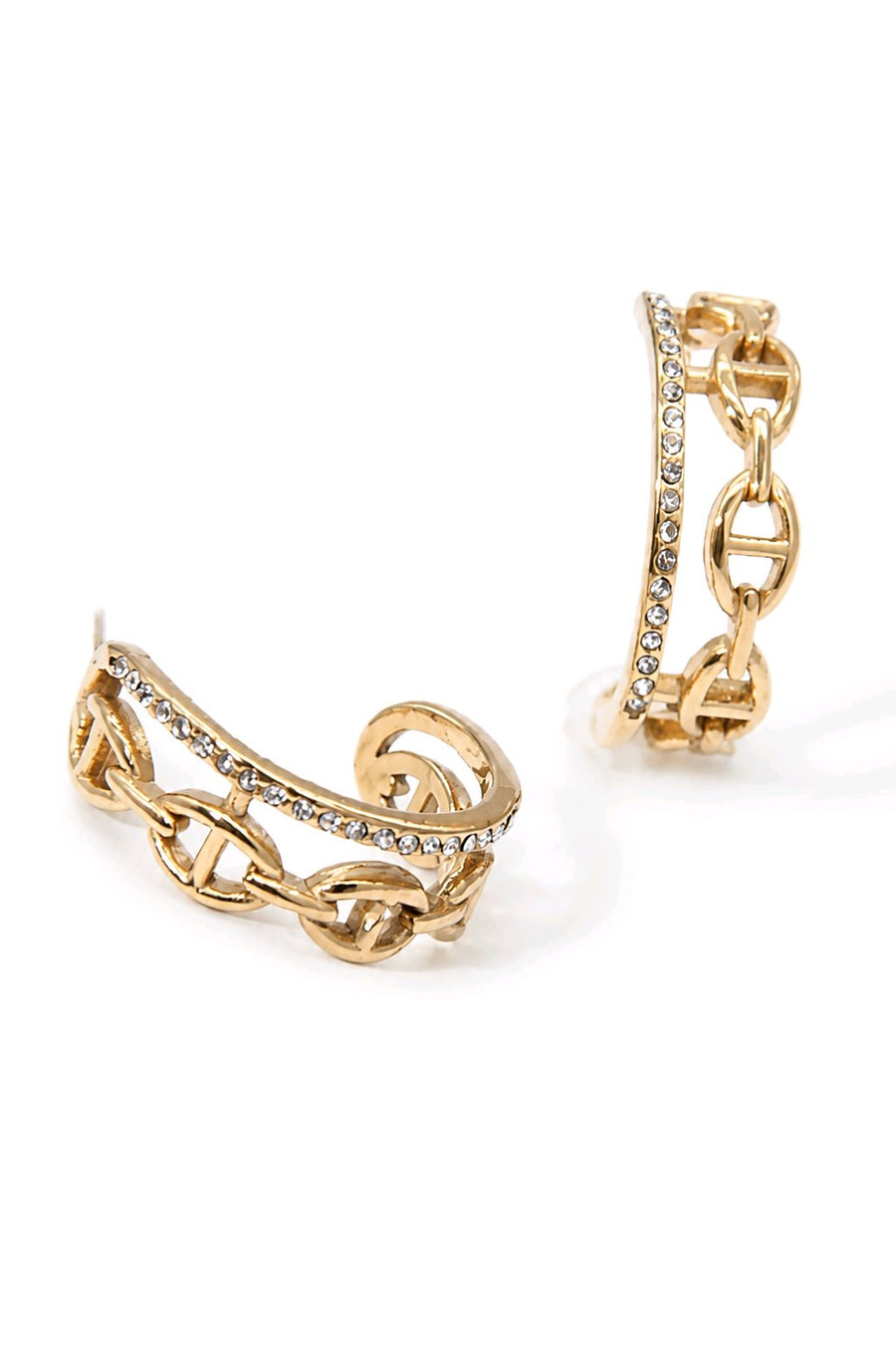 Boucles d'Oreilles Maille Chic en Acier Inoxydable – Élégance Contemporaine