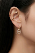 Boucles d’Oreilles Maille Marine Zirconium – Éclat Chic