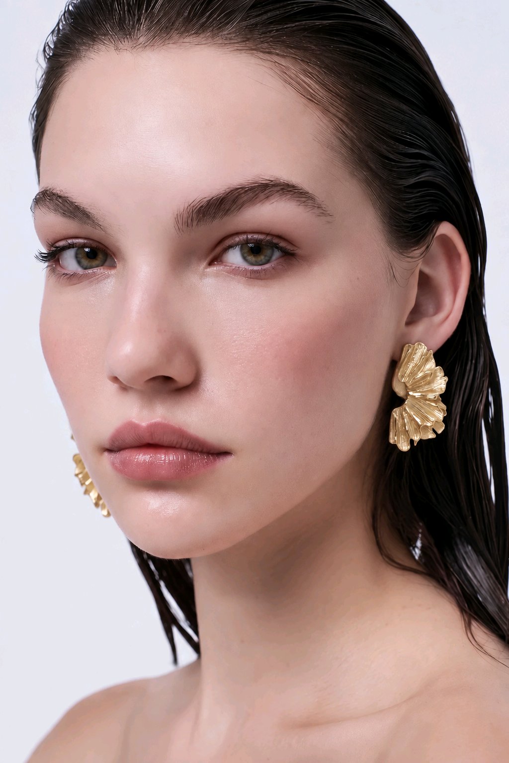Boucles d’oreilles Feuillage Ginkgo Acier Inoxydable