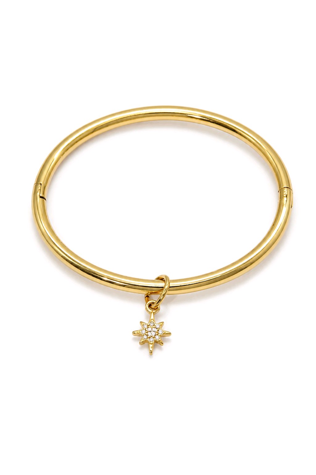 Bracelet Jonc Étoile Strass – Éclat Céleste