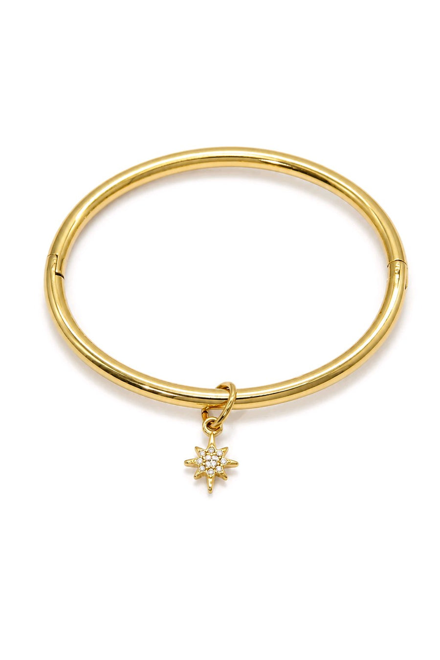 Bracelet Jonc Étoile Strass – Éclat Céleste