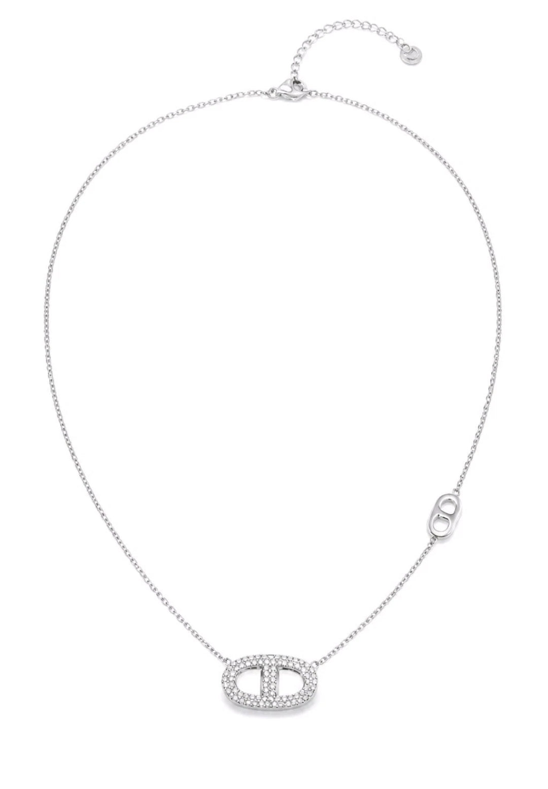 Collier Maille Marine Strass – Chic & Lumineux acier inoxydable
