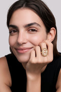 Bague Maille Marine en Acier Inoxydable – Élégance Chic & Tendance