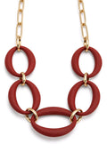 Collier maille résine chaîne en acier inoxydable