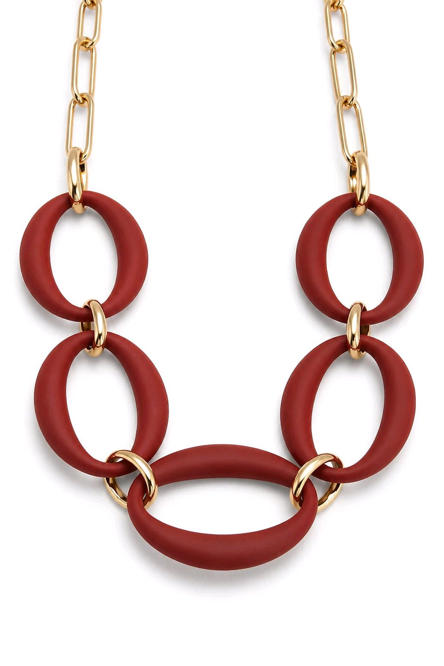 Collier maille résine chaîne en acier inoxydable