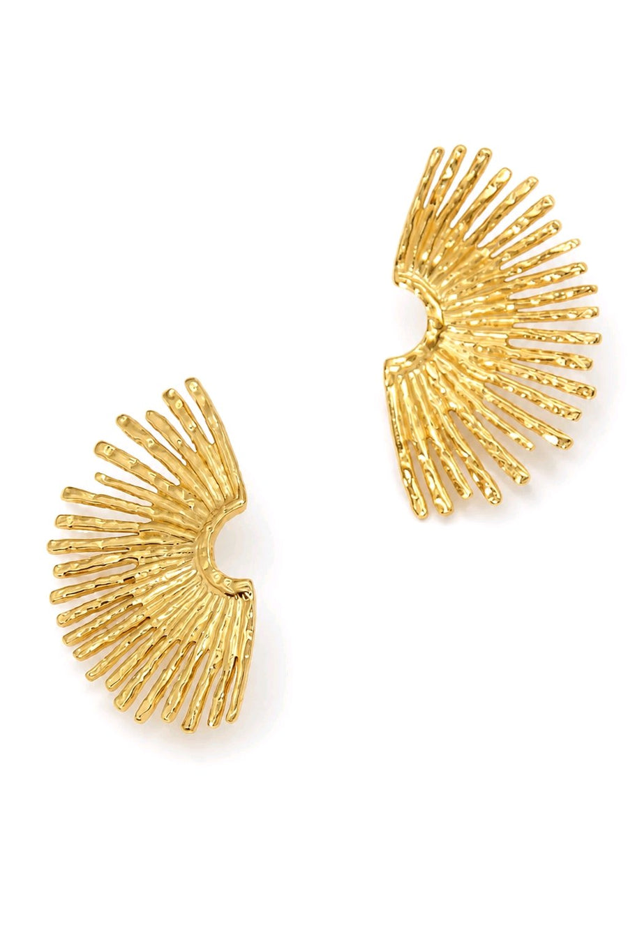 Boucles d’Oreilles Rayon de Soleil – Éclat Doré