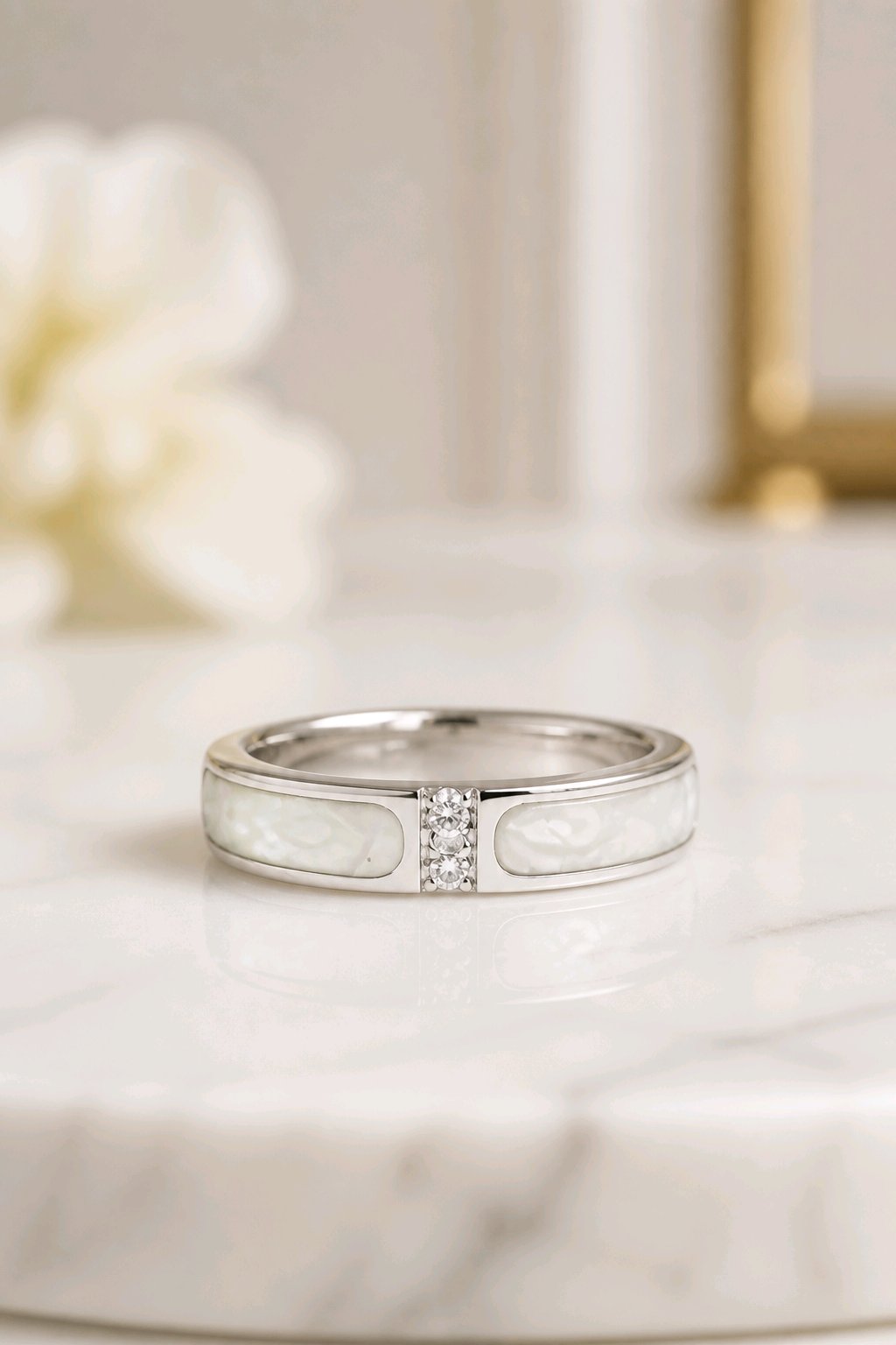 Bague ajustable en argent 925 LUNA